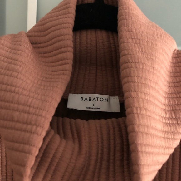 Aritzia Babaton Cropped Long Sleeve Ribbed Turtleneck. - Picture 5 of 6